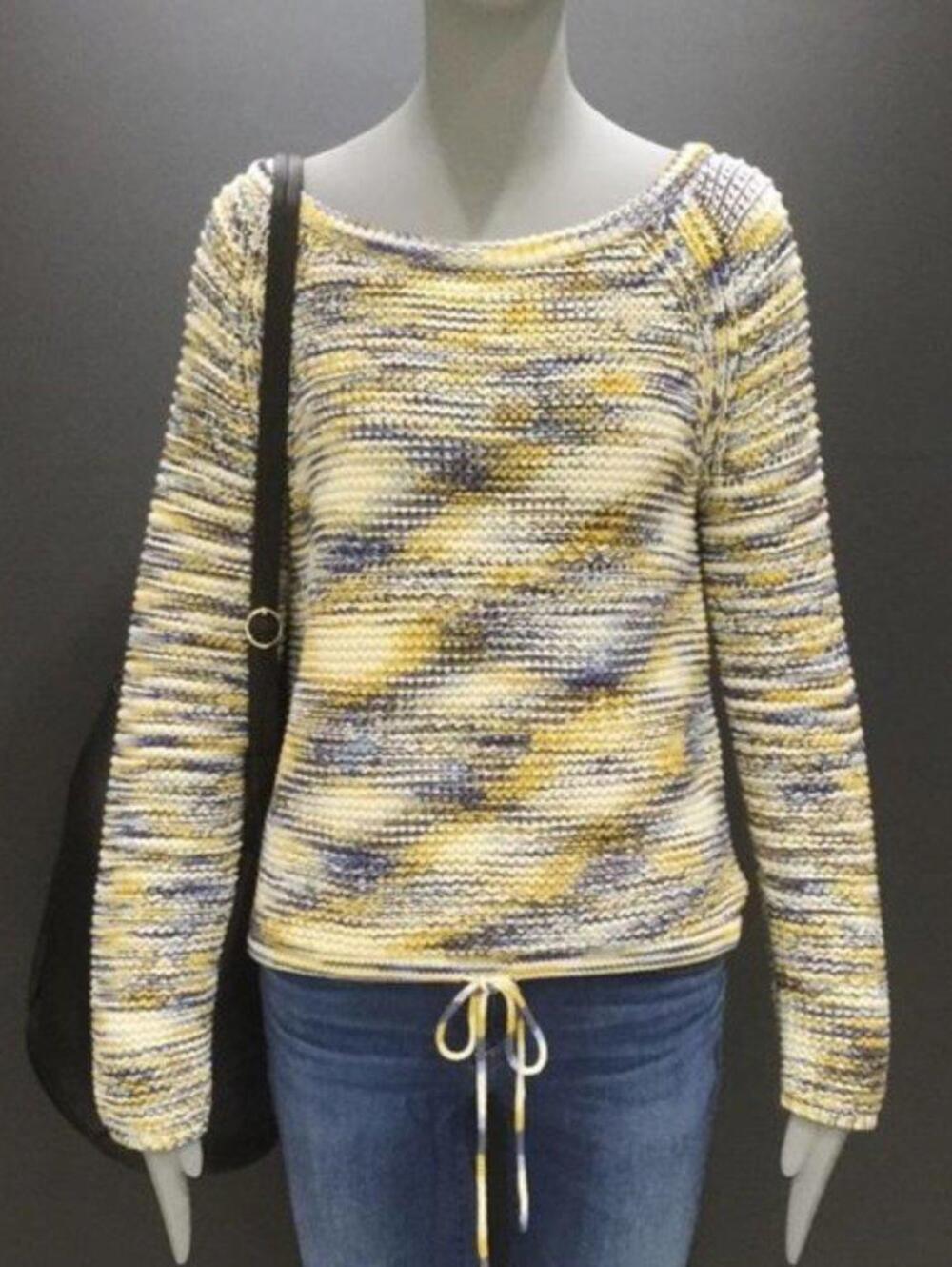 Theory Coella Soft Chain Sweater Color Denim Mix
